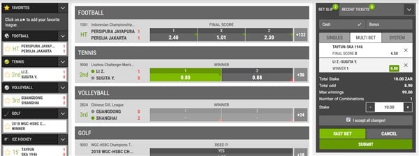 Playa Live Betting